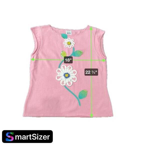 Emma Tricot Pink Sleeveless Top With Floral Embroidery - Picture 8 of 8